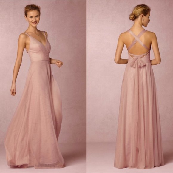 BHLDN Zaria Dress Rosewood - Size 0 - Picture 4 of 4